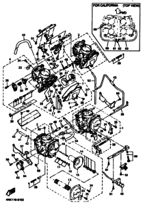 XVZ13A XVZ13AH Carburetor assy