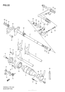 GSX-R250 Механизм  переключения передач