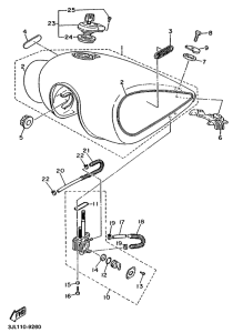 XV750 Топливный бак