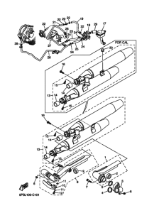 XVS1100 XVS1100T Выхлоп