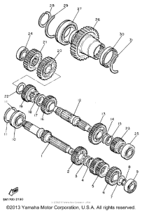 XJ650LK Трансмиссия