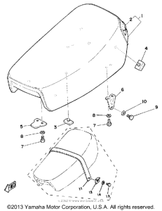 DT125H Сиденье