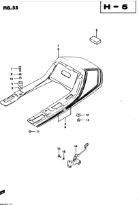 GS450 Обтекатель сидения