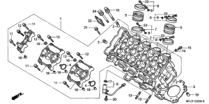 CBR900RE Головка цилиндров