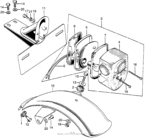 Z50A Taillight + rear fender