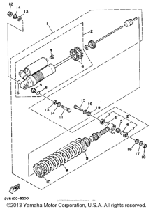 YZ125U Амортизаторы задние