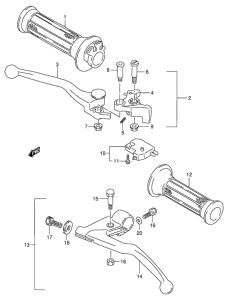 GSX600 Рулевой рычаг
