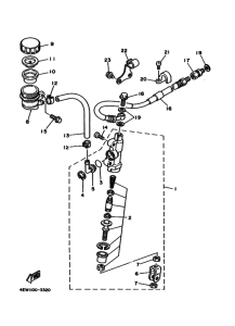 YZ125 YZ125E Задний тормозной цилиндр