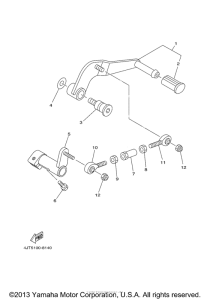 TZ125M Вал переключения