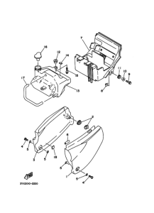 FZX250 Боковая крышка