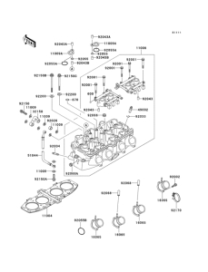 ZX500 Головка цилиндров