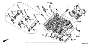 CMX500 Головка цилиндров
