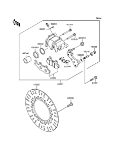 BN125 Передний тормоз