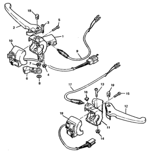 CW50 Handle switch. lever