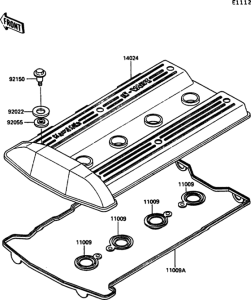 ZX900 Крышка головки цилиндров