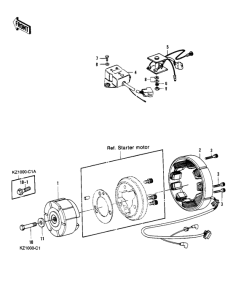KZ1000 Generator / regulator