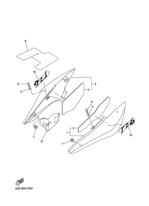FZ6-NA Боковые обтекатели