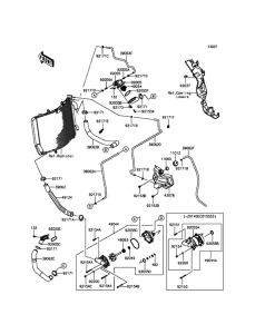 ZX1400 Патрубки охлаждения