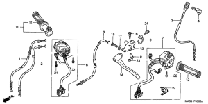 CBR900RR Кабельпереключатель