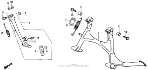 VT800 Подножка