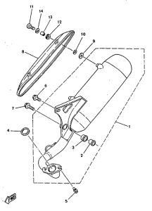 YN50R Выхлопная система