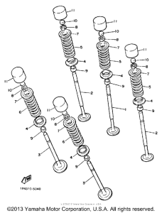 FZR1000T Клапана