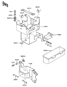 KZ750 CSR Battery case / tool case