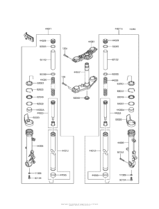 ER650 Передняя вилка