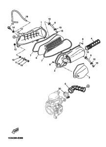 YP250R Впускная система 2