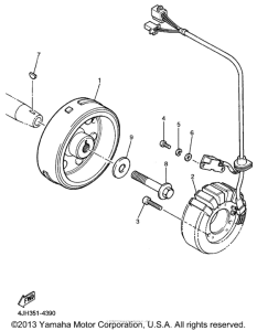 YZF600RHC Генератор