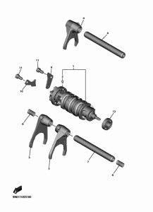 YZF600 Shift cam & fork