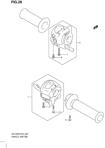 GZ125 Рулевой переключатель
