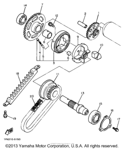 FZR750RU Стартер