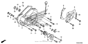  Крышка картера левая