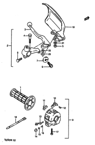 TS250 Left handle switch