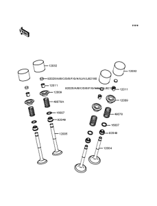 ZX250 Rocker arms / valves