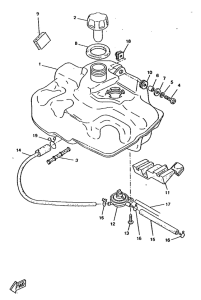 CW50RSX Топливный бак