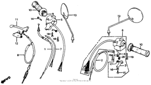 C70 Control levers + switches + cables