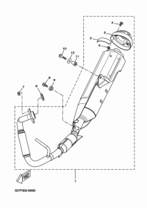 YZF-R125 Выхлопная система