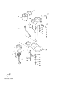 TZR50 Panel de cuenta kms.y testigos