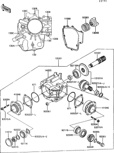 Z550 Front bevel gear(1 / 2)