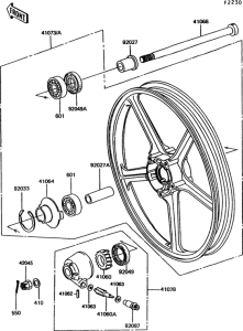EX305 Переднее колесо