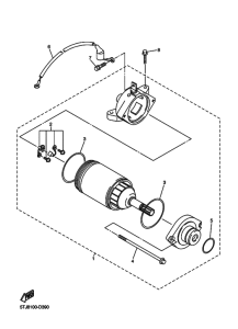 WR450F WR450FV Стартерный мотор