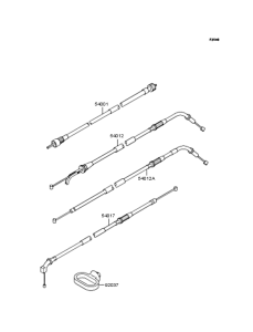 ZR1100 Тросы управления