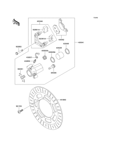 EN500 Front brake(en500-c6-c8)