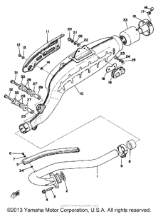 TT500D Выхлопная система