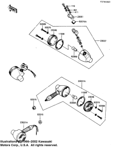 KL250 Поворотники