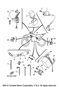 TTR125LEG Электрика 1
