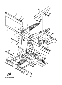 XV1900CT Задний рычаг и подвеска