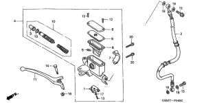 SFX50 Fr. brake master cylinder